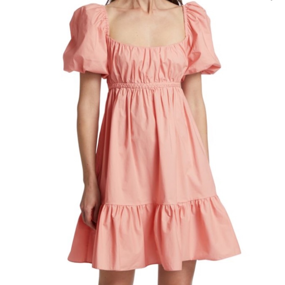 Derek Lam Ada Balloon Sleeve Mini A-Line Dress
